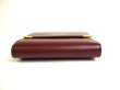 Photo5: Cartier Must de Cartier Bordeaux Leather Trifold Wallet #9946