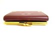 Photo6: Cartier Must de Cartier Bordeaux Leather Trifold Wallet #9946