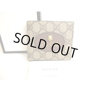 Photo: GUCCI Neo Vintage GG Supreme Canvas Yellow Leather Bifold Bill Wallet #9951