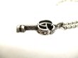 Photo3: GUCCI Double G Sterling Silver 925 Key Necklace #9958