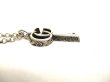 Photo4: GUCCI Double G Sterling Silver 925 Key Necklace #9958