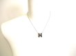 Photo10: HERMES Black Pop Ash H Palladium Plated Necklace Choker Pendant #9959