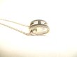 Photo4: HERMES Black Pop Ash H Palladium Plated Necklace Choker Pendant #9959