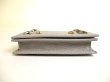 Photo5: JIMMY CHOO Starts Soft Gray Leather Credit Card Business Card Holder NELLO #9961