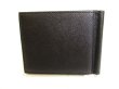 Photo2: PRADA Black Saffiano Leather Bifold Bill Wallet w/Bill Clip #9962