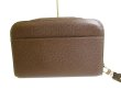 Photo2: LOUIS VUITTON Taiga Dark Brown Leather Clutch Bag Document Case Baikal #9963