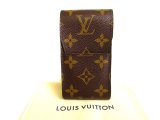 Photo: LOUIS VUITTON Monogram Leather Brown Cigarette Cases #9964
