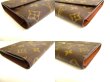 Photo7: LOUIS VUITTON Monogram Brown Leather Flap Long Wallet International #9971