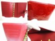 Photo8: LOUIS VUITTON Vernis Wine Red Patent Leather Document Holders Small Ring Agenda Cover #9972