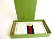 Photo12: GUCCI GG White Leather Web Stripe Ophidia GG Zip Around Wallet #9976