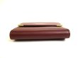 Photo5: Cartier Must de Cartier Bordeaux Leather Trifold Wallet #9980