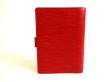 Photo2: LOUIS VUITTON Epi Red Document Holders Small Ring Agenda Cover #9981