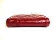 Photo5: Christian Dior Lady Dior Red Patent Leather Round Zip Coin Purse #9989