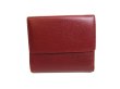 Photo2: Cartier Must de Cartier Bordeaux Leather Bifold Wallet Purse #9993