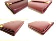 Photo7: Cartier Must de Cartier Bordeaux Leather Bifold Wallet Purse #9993