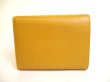 Photo2: PRADA Mustard Yellow Saffiano Leather Bifold Wallet Purse #9994