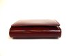 Photo5: Cartier Happy Birthday Bordeaux Calf Leather Trifold Wallet Purse #a002