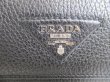 Photo10: PRADA Black VIT Daino Leather Trifold Wallet Compact Wallet #a012