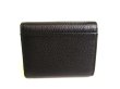 Photo2: PRADA Black VIT Daino Leather Trifold Wallet Compact Wallet #a012