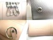 Photo9: PRADA Silver Saffiano Leather Ribbon Motif 4 Pics Key Cases #a015