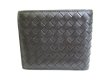 Photo2: BOTTEGA VENETA Intrecciato Black Leather Bifold Bill Wallet #a021