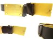 Photo8: LOUIS VUITTON Utah Dark Brown Leather Inventure Gold Buckle Belt Size M #a023