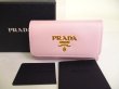 Photo1: PRADA Pink Multicolor Saffiano Leather 4 Pics Key Cases #a026