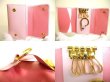 Photo8: PRADA Pink Multicolor Saffiano Leather 4 Pics Key Cases #a026