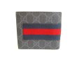 Photo2: GUCCI GG Coating Canvas Leather Bifold Wallet Compact Wallet #a028