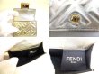 Photo9: FENDI Champagne Gold Leather Baguette Micro Trifold Wallet Compact Wallet #a030