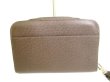 Photo2: LOUIS VUITTON Taiga Dark Brown Leather Clutch Bag Document Case Baikal #a039