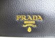Photo10: PRADA Daino Black Red Leather Bifold Wallet Compact Wallet #a040