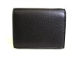 Photo2: PRADA Daino Black Red Leather Bifold Wallet Compact Wallet #a040