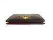 Photo5: PRADA Daino Black Red Leather Bifold Wallet Compact Wallet #a040