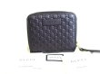 Photo1: GUCCI GG Micro Guccissima Black Signature Leather Bifold Wallet #a043