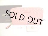 Photo: GUCCI Micro Guccissima Light Pink Leather Round Zip Long Wallet #a048