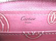 Photo10: Cartier Happy Birthday Pink Calf Leather Round Zip Wallet Purse #a050