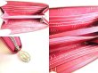 Photo8: Cartier Happy Birthday Pink Calf Leather Round Zip Wallet Purse #a050