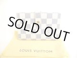 Photo: LOUIS VUITTON Damier Azur White Leather Bifold Wallet Viennois #a058
