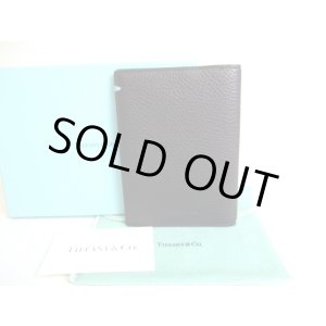 Photo: Tiffany&Co. Black Leather Passport Holder Notebook Holders #a074