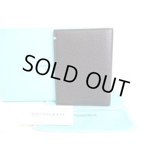 Photo: Tiffany&Co. Black Leather Passport Holder Notebook Holders #a075