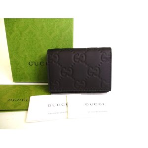 Photo: GUCCI GG Rubber Effect Trifold Wallet Compact Wallet #a077