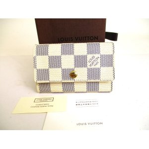 Photo: LOUIS VUITTON Damier Azur Leather Multicles 6 Key Cases #a090