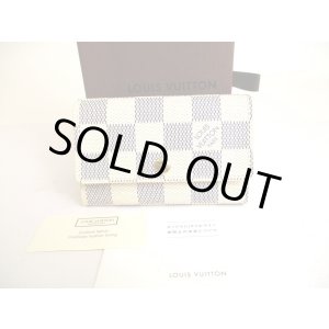 Photo: LOUIS VUITTON Damier Azur Leather Multicles 6 Key Cases #a090