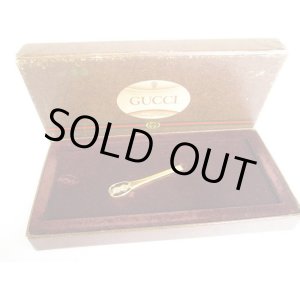 Photo: GUCCI Vintage Gold Plated Necktie Pin Necktie Clip #a102