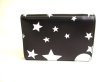 Photo2: BALENCIAGA Star Motif Black Leather Trifold Mini Wallet #a114