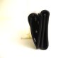 Photo3: BALENCIAGA Star Motif Black Leather Trifold Mini Wallet #a114
