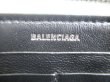 Photo10: BALENCIAGA Everyday Silver Glitter Leather Round Zip Wallet #a119