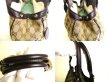 Photo7: GUCCI GG Canvas Dark Brown Leather Hand Bag Tote Bag Purse #a125