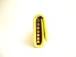 Photo4: BVLGARI Light Yellow and Orange Leather Logo Clip 6 Pics Key Cases #a144